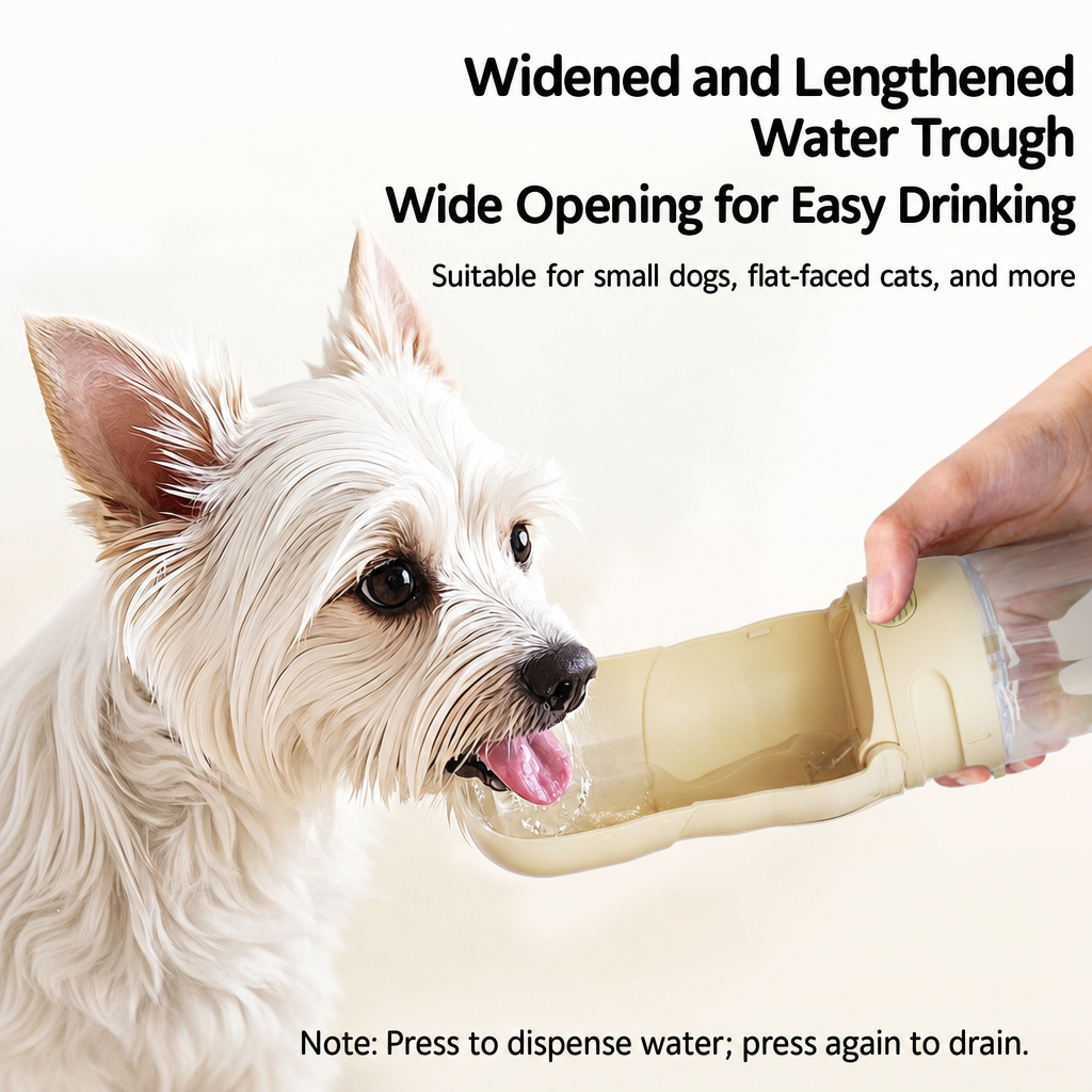 Portable Collapsible Dog Water Bottle for Walks & Outdoor Adventures