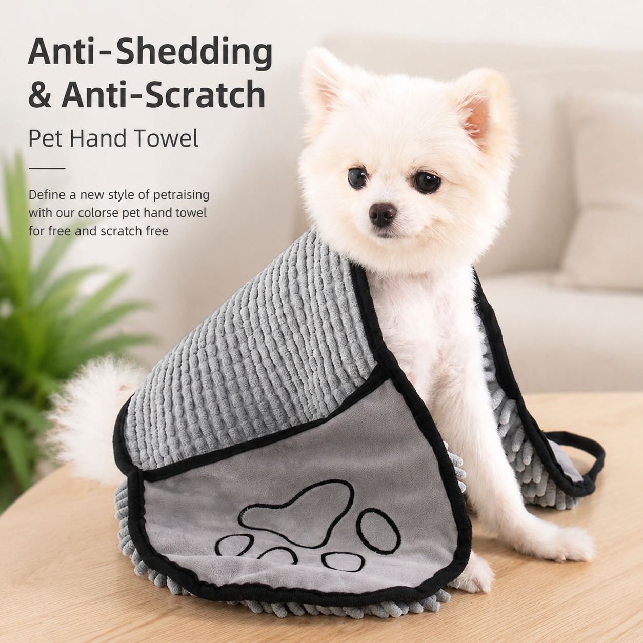 Chenille Pet Bath Towel for Dogs and Cats