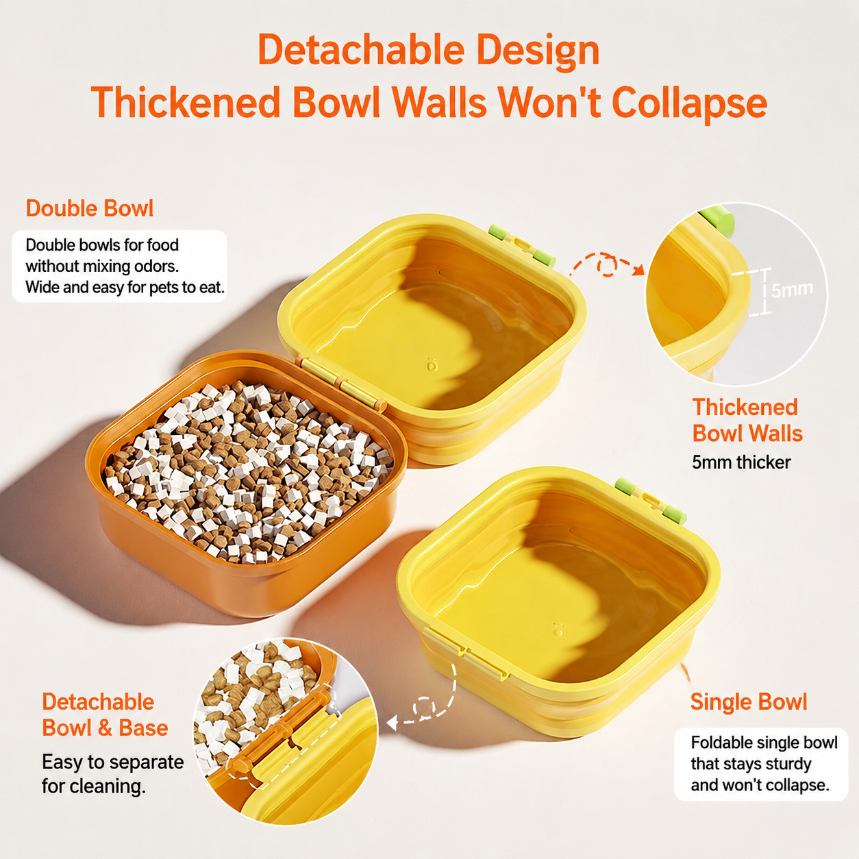 Collapsible Pet Bowl for Travel & Outdoor Adventures
