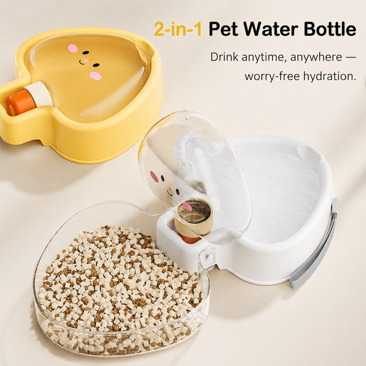 Portable Pet Water Bottle for Travel & Outdoor Adventures