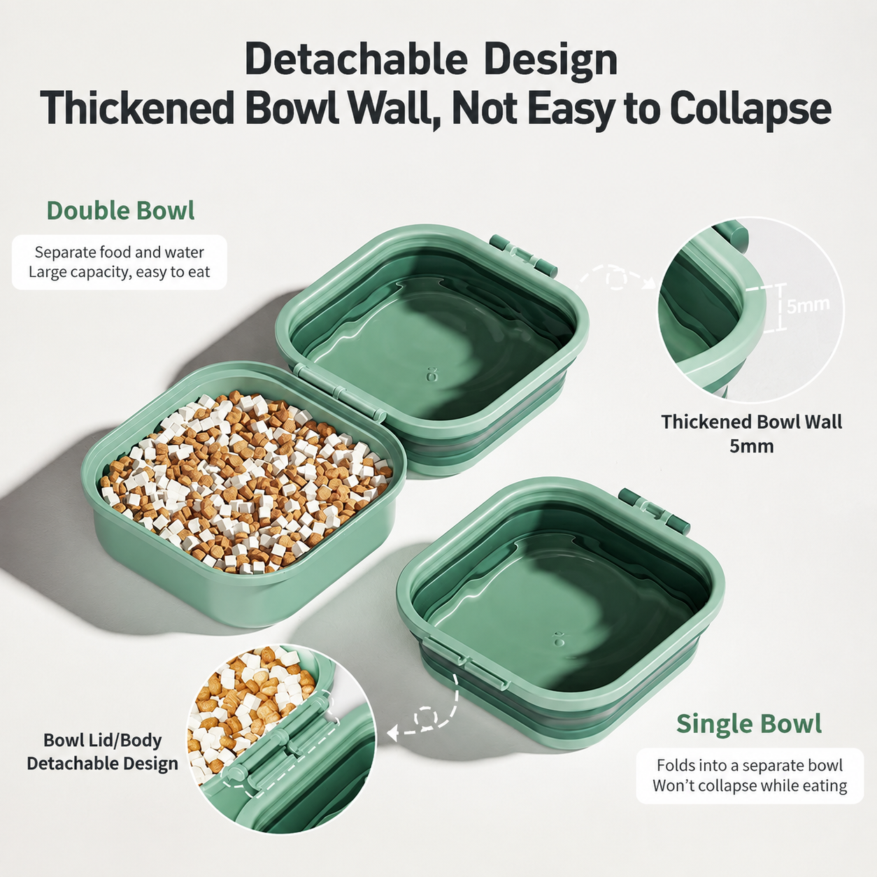 Collapsible Pet Bowl for Travel & Outdoor Adventures
